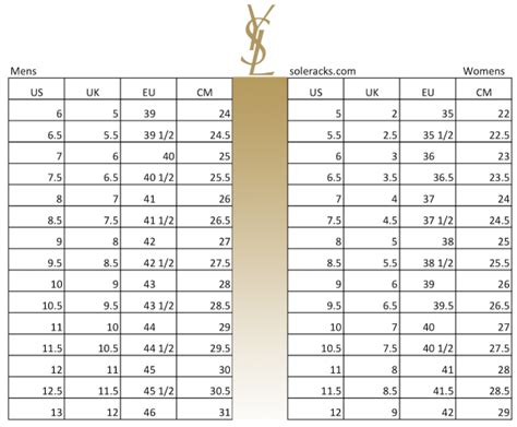 ysl shoe sizing|YSL shoe size chart.